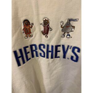 Vintage Hersheys Men’s Sz L‎ White Sweatshirt Jerzees crewneck USA
